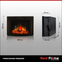 Комплект RealFlame Country 25/25,5 WT Evrika 25,5 LED 10014385