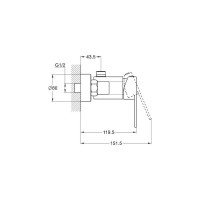 Смеситель для душа G-Lauf NEB5-A123