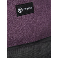 Рюкзак Torber GRAFFI, фиолетовый с карманом черного цвета T8965-PUR-BLK