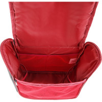Дорожный несессер Torber чёрный/бордовый, полиэстер 300D, 27x22x11 см T010-BRD