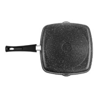 Сковорода-гриль Горница 260/260 мм, пластиковая ручка, без крышки ТБ17526