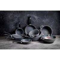 Сковорода-гриль Горница 260/260 мм, пластиковая ручка, без крышки ТБ17526