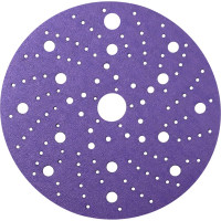 Диск шлифовальный на пленочной основе 328 Purple Zirconia Multi holes Р150, 100 шт, 150 мм  SANDWOX 328.150.150.LC