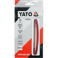 Ленты шлифовальные 10 шт, 10x330 мм, Р60 YATO YT-09743
