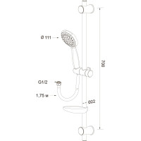 Душевой комплект LATUNO L80046 EAN 1600000797758