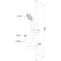 Душевой комплект LATUNO L80047 EAN 1600000797765