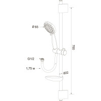 Душевой комплект LATUNO L80054 EAN 1600000797833