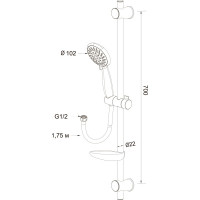 Душевой комплект LATUNO L80048 EAN 1600000797772