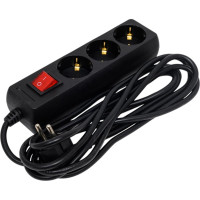 Удлинитель ЮПИТЕР 3 м черный JP8104-21