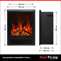 Электрический камин RealFlame Dubnius AO+Eugene 10013744
