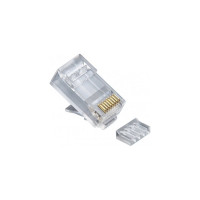 Вилка Cablexpert RJ-45 8P8C универсал кат5e со вставкой контакты 30мкр 100 PLUG5UP-INSERT