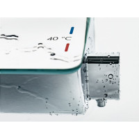 Термостатический смеситель для душа HANSGROHE 13161400 Ecostat Select, белый/хром 00000007270