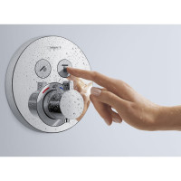 Термостатический смеситель HANSGROHE 15743000 ShowerSelect S внешняя часть 00000036012