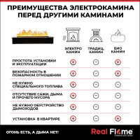 Комплект RealFlame Modern CST 1000 WT +3D Cassette 1000 10015166