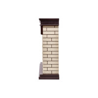 Портал Firelight Bricks 25 камень бежевый, шпон темный дуб НС-1202848