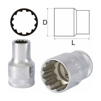 Головка торцевая MULTILOCK (22 мм; 7/8"; Е28; 3/8DR) AIST 00-00009546