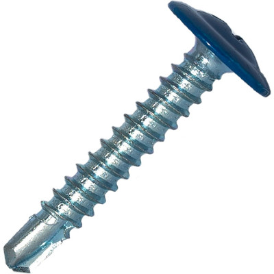 Саморез c пресс-шайбой HARDWEX ТМ HWX2-T-P5-4.2x25 мм, RAL 5005, 500 шт. 2500000001536