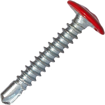 Саморез c пресс-шайбой HARDWEX ТМ HWX2-T-P5-4.2x25 мм, RAL 3020, 500 шт. 2500000001512