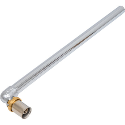 Угольник Giacomini 90, 16x16, латунь, с медной хромированной трубкой RM128X034