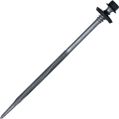 Саморез для сэндвич-панелей HARDWEX ТМ HWX16-P20-6.3/5.5x140 мм, св.№6, RUSPERT, RAL 7024, 100 шт. 5190002408340