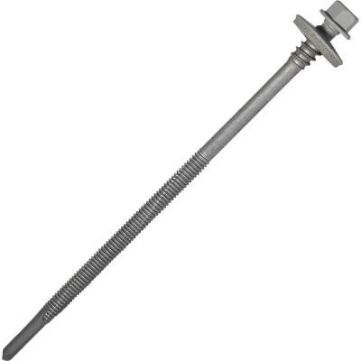 Саморез для сэндвич-панелей HARDWEX ТМ HWX16-P20-6.3/5.5x140 мм, св.№6, RUSPERT, RAL 7047, 100 шт. 5190002408357