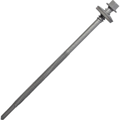 Саморез для сэндвич-панелей HARDWEX ТМ HWX16-P20-6.3/5.5x140 мм, св.№6, RUSPERT, RAL 7004, 100 шт. 5190002408326