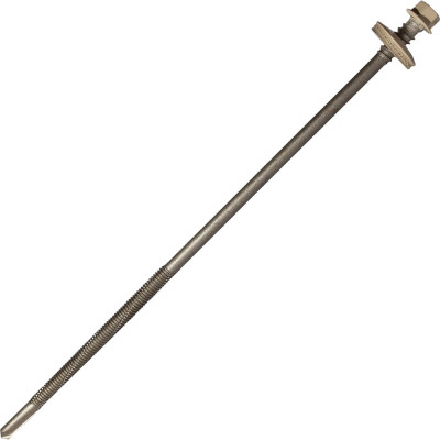 Саморез для сэндвич-панелей HARDWEX ТМ HWX16-P20-6.3/5.5x205 мм, св.№6, RUSPERT, RAL 1015, 50 шт. 5190002409040