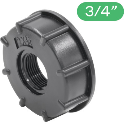 Переходник на еврокуб ПоливНаДаче 2"(S60) х 3/4" (внутренняя резьба) S60x34