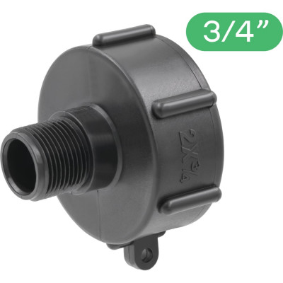 Переходник на еврокуб ПоливНаДаче 2"(S60) х 3/4" (наружная резьба) S60x34HP