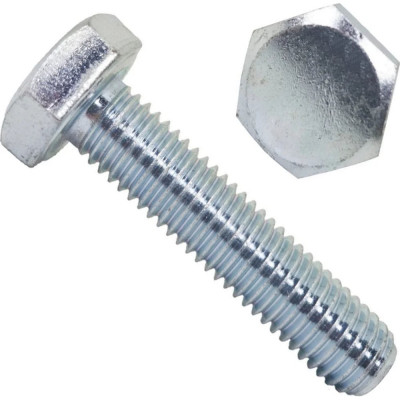 Болт STEELREX DIN 933, класс прочности 5,8, цинк, М6x30 мм, 90 шт. 0211006030B400009032