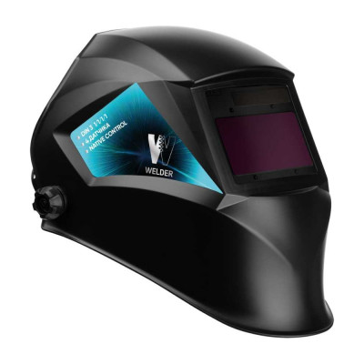 Маска сварочная Ф8 PRO Хамелеон 100x53 мм, DIN 3/4-8/9-13 WELDER (Внут. регул) в коробке Ч/Б WDU-Ф8-PRO-K