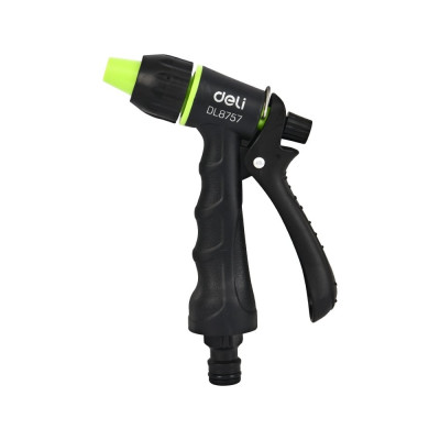 Пистолет-распылитель DELI поливочный (3 режима распыления, фиксатор курка, прорезиненная рукоять, пластиковый корпус) DL8757 133672