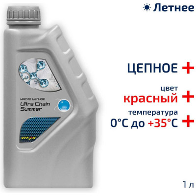 Масло цепное Ultra Chain Summer Red 1 л VITEX v327001