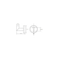 Крючок для одежды BEMETA Dark 104206020