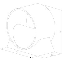 Настенный светодиодный светильник Elektrostandard MRL LED 1045, Coneto чёрный a053073