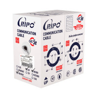 Кабель RIPO, LAN витая пара для локальной сети UTP4 CAT5E 24AWG Cu Premium 305м Fluketest 001-112064/2