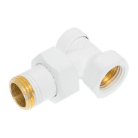 Комплект осевой SCHLOSSER DN15 правый, GZ1/2xGW1/2 с головкой Мини M30x1.5, белый 602200066