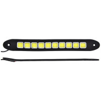 Дневные ходовые огни NEW GALAXY LED 40 шт, гибкий резин. корп., 260мм, 12V, белый, 2шт. 702-036