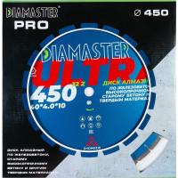 Диск сегментный по железобетону Laser ULTRA 450x4x10x25.4 мм, 32z, wet/dry Diamaster 001.000.8202