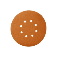 Диск шлифовальный на бумажной основе 518 Orange Ceramic Р240, 125 мм, 8 отверстий, 50 шт SANDWOX 518.125.240.08