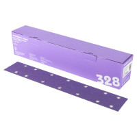 Полоски шлифовальные на пленочной основе 328 Purple Zirconia Р60 (70х420 мм, 14 отверстий, 50 шт) SANDWOX 328.70.42.060.14