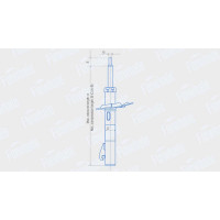 Амортизатор передний газовый SKODA Octavia (04-), Superb (08-)/VW Golf (03-), Jetta (05-), Touran (03-), Tiguan (5N1/5N2), Passat (05-10)/Audi A3 (03-) FINWHALE 13078GU