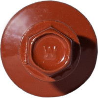 Саморез для сэндвич-панелей HARDWEX ТМ HWX16-P20-6.3/5.5x140 мм, св.№6, RUSPERT, RAL 8004, 100 шт. 5190002408364