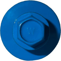 Саморез для сэндвич-панелей HARDWEX ТМ HWX16-P20-6.3/5.5x160 мм, св.№6, RUSPERT, RAL 5015, 50 шт. 5190002408562