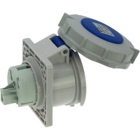 Встраиваемая розетка INPIN 32A/230V/1P+N+E/IP67, фланец 75x85 CA230