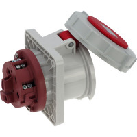 Встраиваемая розетка INPIN 63A/400V/3P+N+E/IP67, фланец 100x107 CA1128