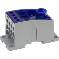 Распределительный блок INPIN 400A, 1 полюс, 12 подключений 1x185мм2, 3x25мм2, 4x16мм2, 4x10мм2 UKK400A