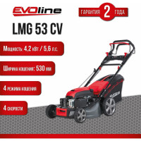 Бензиновая газонокосилка Evoline LMG53CV