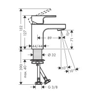 Смеситель для раковины Hansgrohe Vernis shape 70 71560000 00000090574