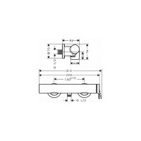 Смеситель для душа Hansgrohe Vivenis матовый белый 75620700 00000094203